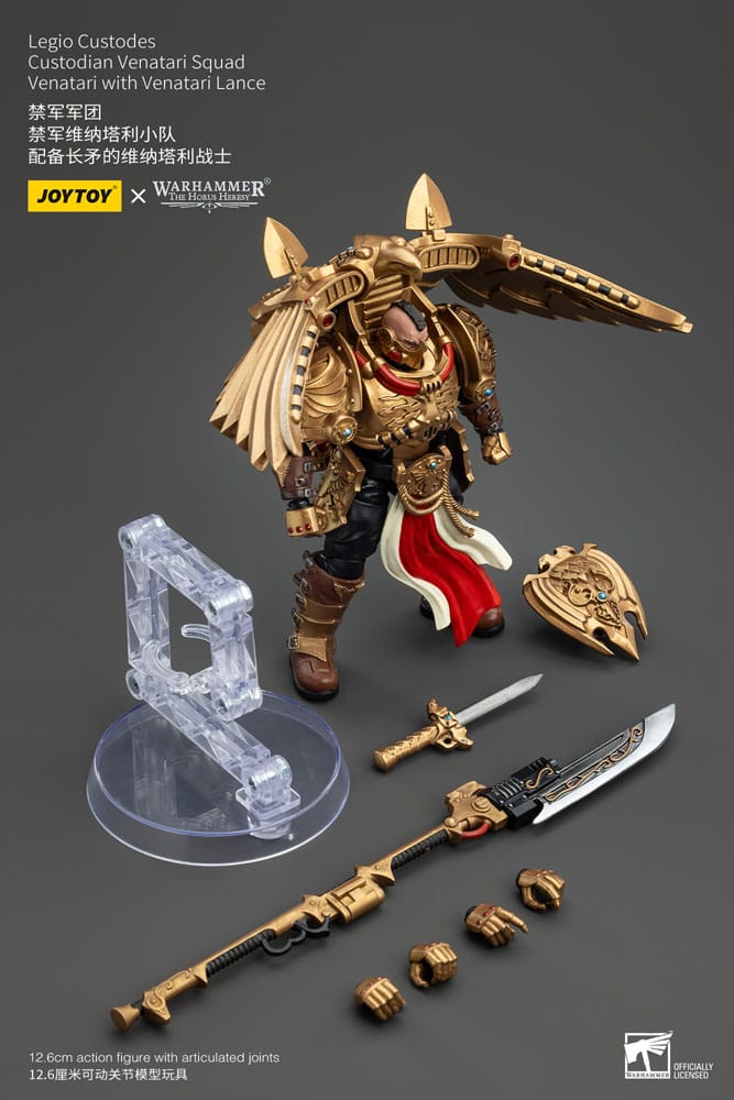 Warhammer The Horus Heresy Actionfigur 1/18 Legio Custodes Custodian Venatari Squad Venatari with Venatari Lance 13 cm Image 9