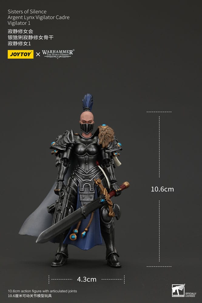 Warhammer The Horus Heresy Actionfigur Sisters of Silence Argent Lynx Vigilator Cadre Vigilator 1 19 cm Image 9