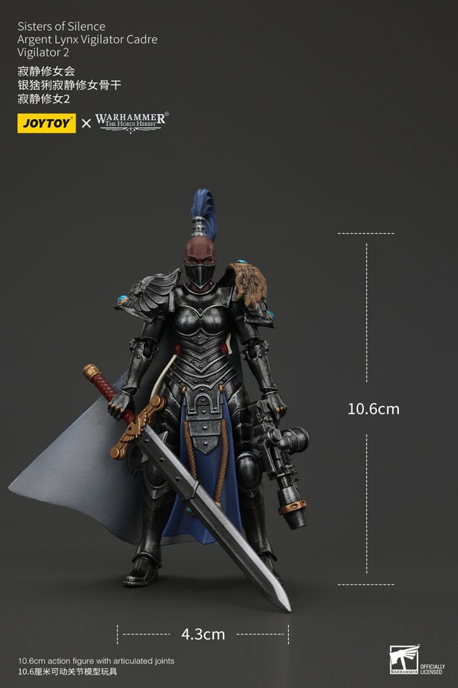 Warhammer The Horus Heresy Actionfigur Sisters of Silence Argent Lynx Vigilator Cadre Vigilator 2 19 cm Image 9