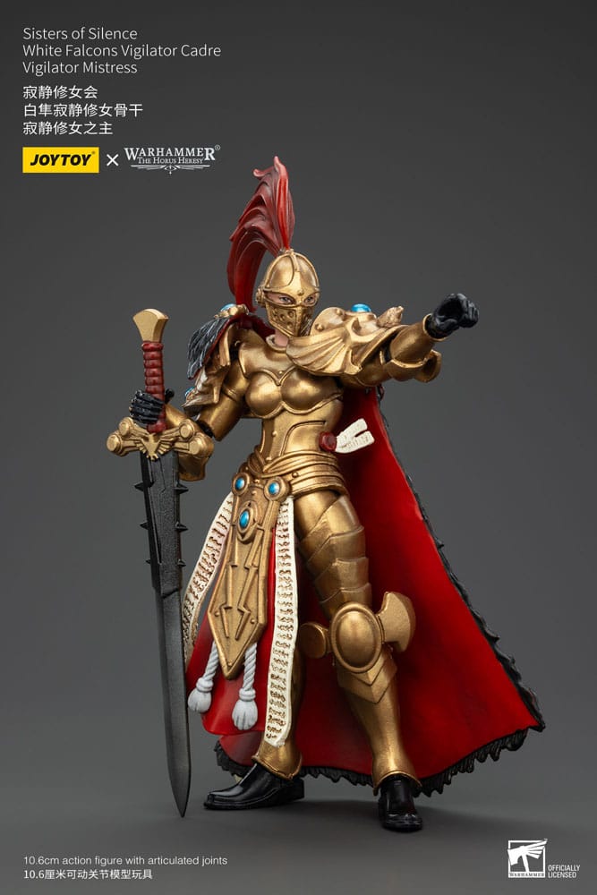 Warhammer The Horus Heresy Actionfigur Sisters of Silence White Falcons Vigilator Cadre Vigilator Mistress 19 cm Image 4