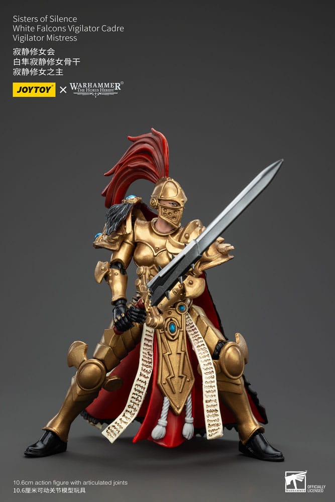 Warhammer The Horus Heresy Actionfigur Sisters of Silence White Falcons Vigilator Cadre Vigilator Mistress 19 cm Image 6