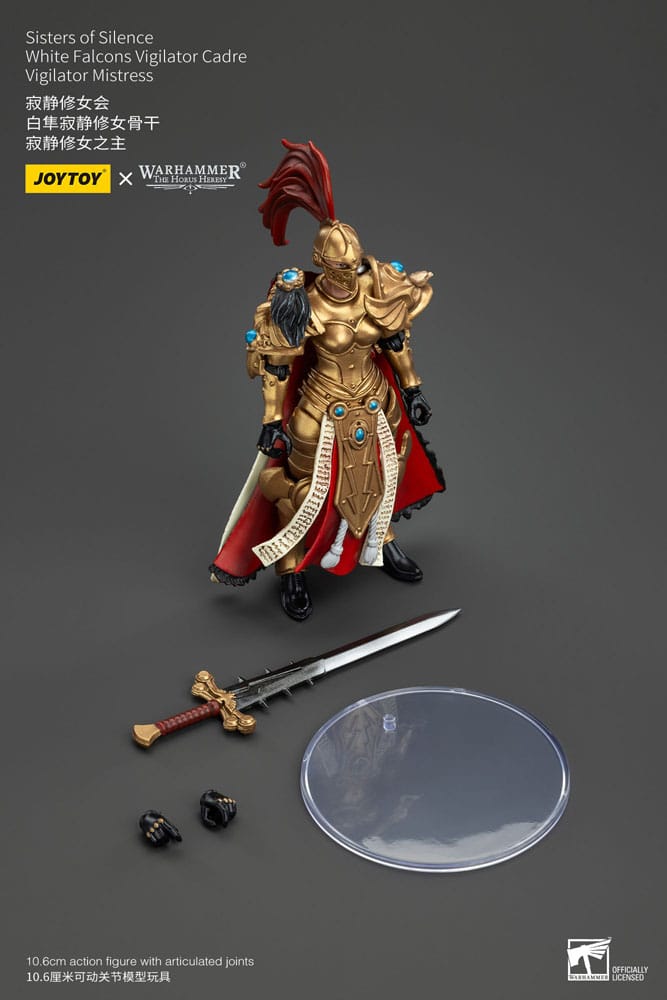 Warhammer The Horus Heresy Actionfigur Sisters of Silence White Falcons Vigilator Cadre Vigilator Mistress 19 cm Image 8