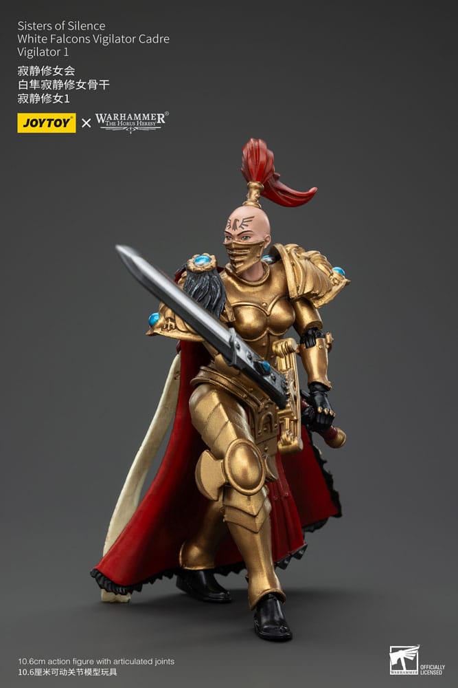 Warhammer The Horus Heresy Actionfigur Sisters of Silence White Falcons Vigilator Cadre Vigilator 1 19 cm Image 5