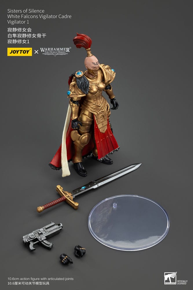 Warhammer The Horus Heresy Actionfigur Sisters of Silence White Falcons Vigilator Cadre Vigilator 1 19 cm Image 7