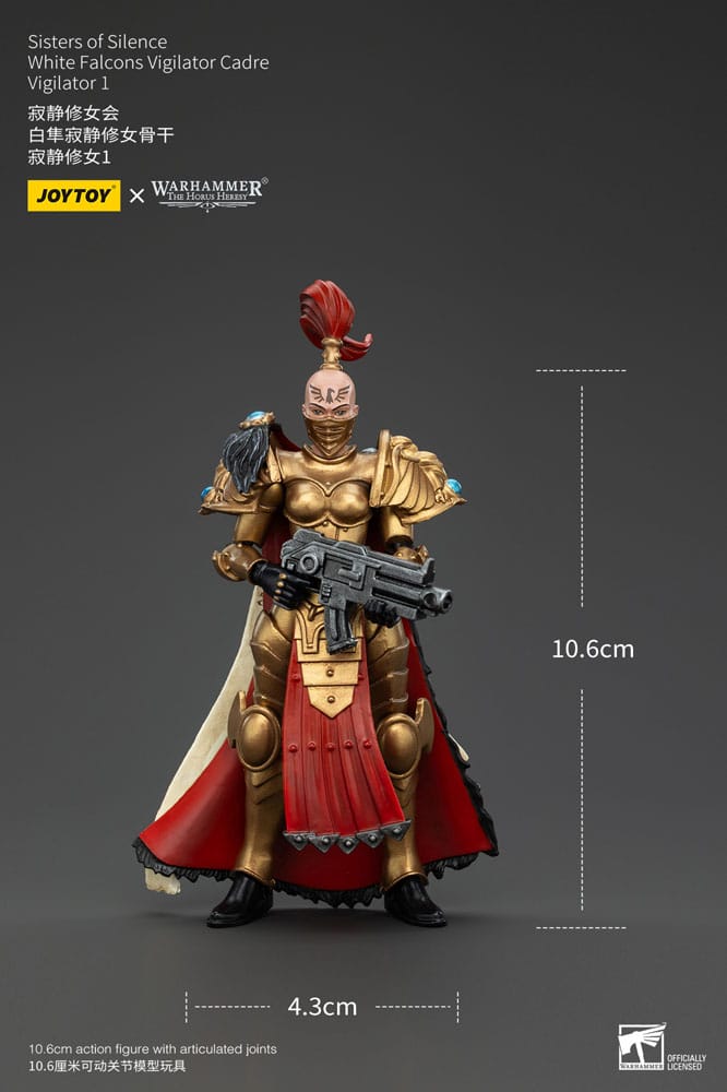 Warhammer The Horus Heresy Actionfigur Sisters of Silence White Falcons Vigilator Cadre Vigilator 1 19 cm Image 8