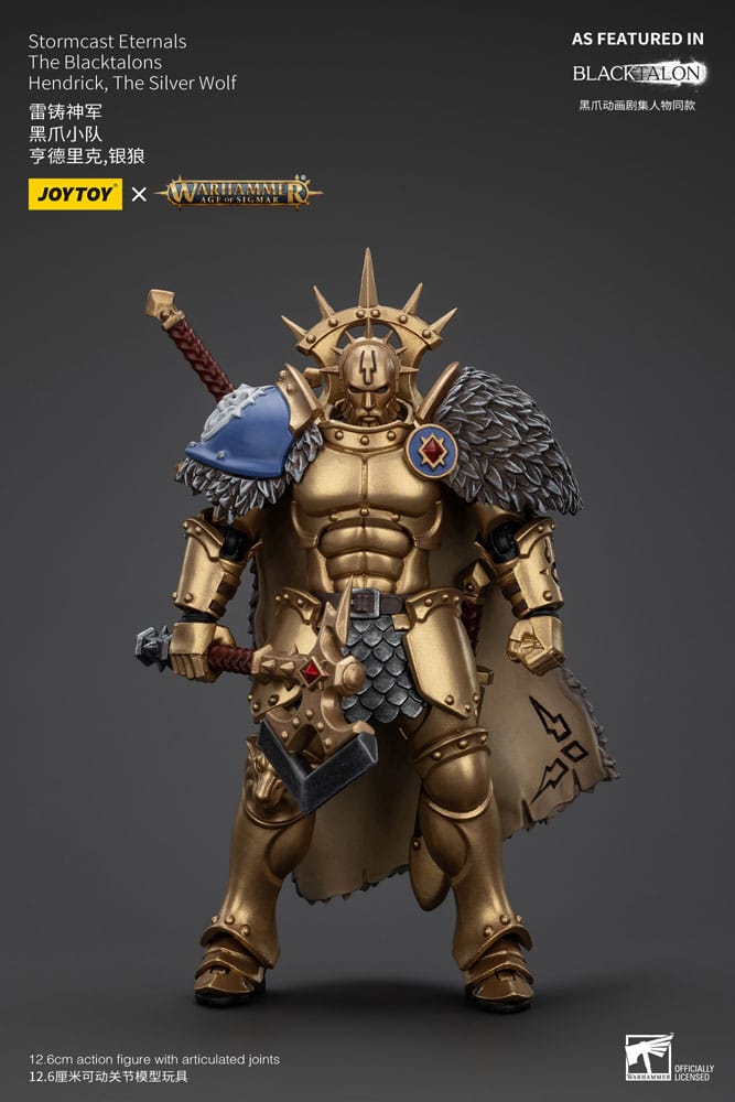 Warhammer Age of Sigmar Actionfigur Stormcast Eternals The Blacktalons Hendrick The Silver Wolf 20 cm Image 1