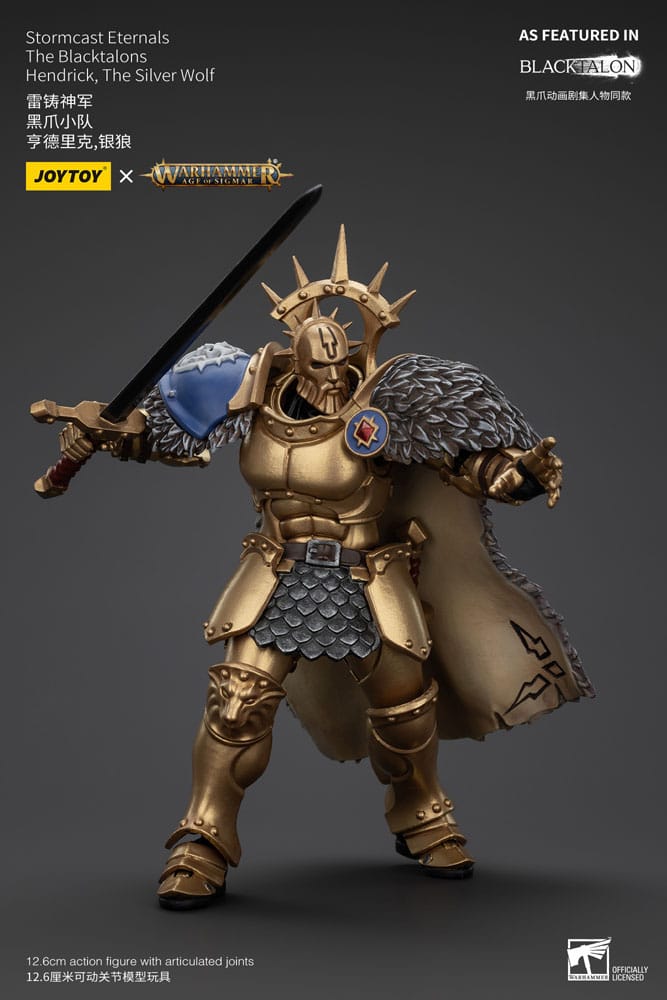 Warhammer Age of Sigmar Actionfigur Stormcast Eternals The Blacktalons Hendrick The Silver Wolf 20 cm Image 5