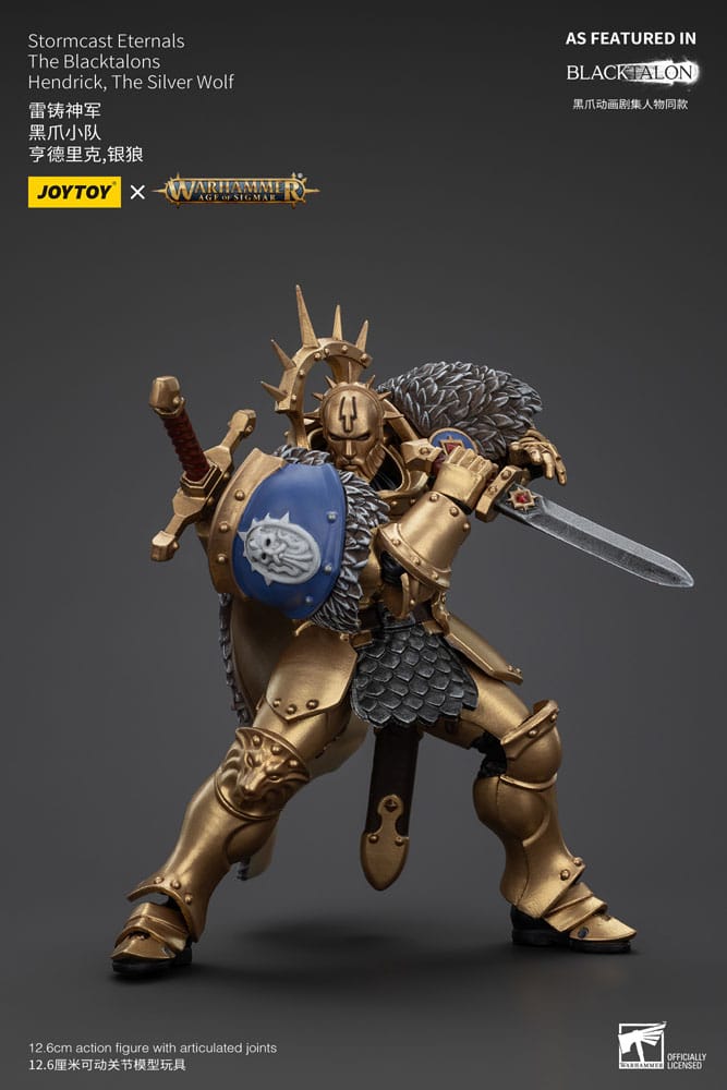 Warhammer Age of Sigmar Actionfigur Stormcast Eternals The Blacktalons Hendrick The Silver Wolf 20 cm Image 6