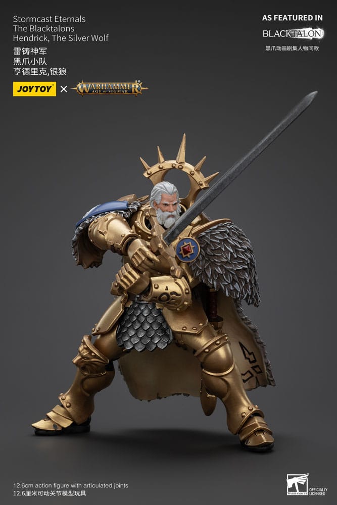 Warhammer Age of Sigmar Actionfigur Stormcast Eternals The Blacktalons Hendrick The Silver Wolf 20 cm Image 7