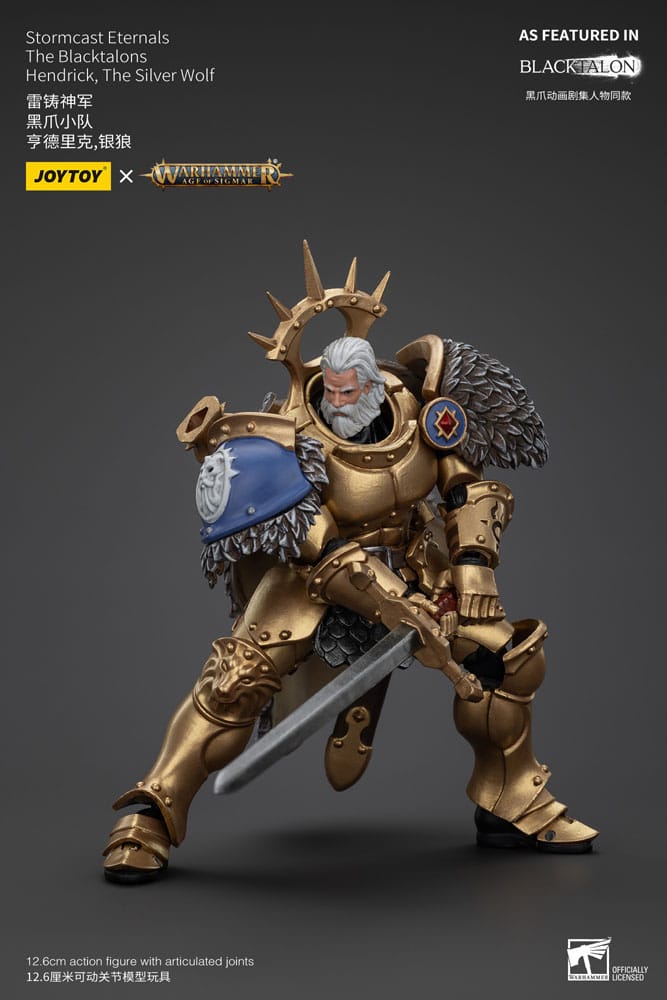 Warhammer Age of Sigmar Actionfigur Stormcast Eternals The Blacktalons Hendrick The Silver Wolf 20 cm Image 8