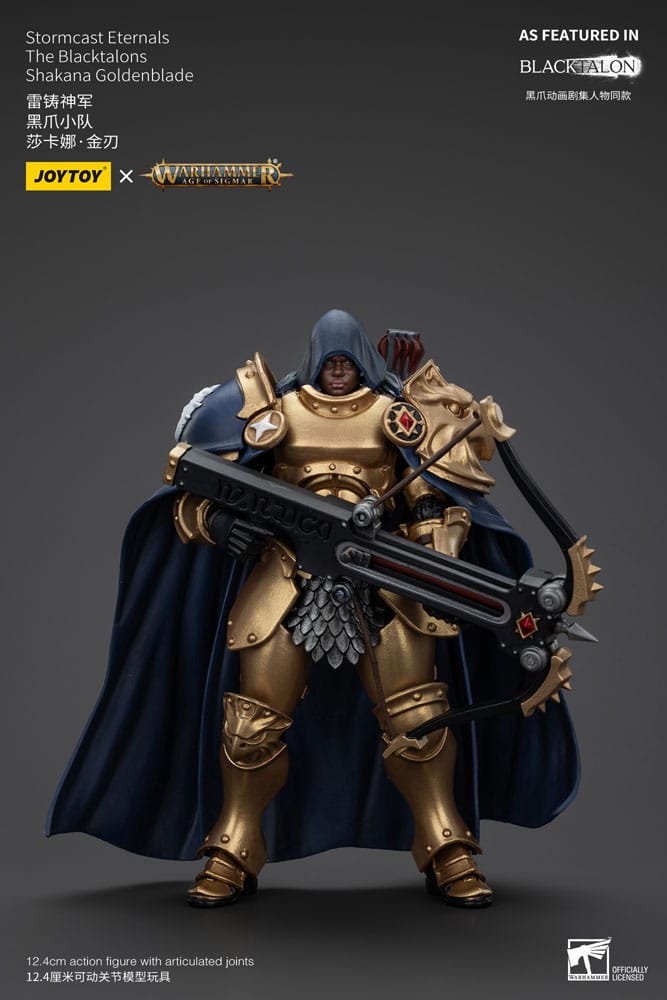 Warhammer Age of Sigmar Actionfigur Stormcast Eternals The Blacktalons Shakana Goldenblade 20 cm Image 1