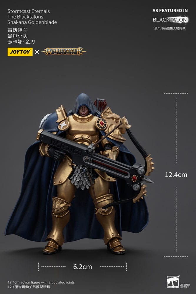 Warhammer Age of Sigmar Actionfigur Stormcast Eternals The Blacktalons Shakana Goldenblade 20 cm Image 11