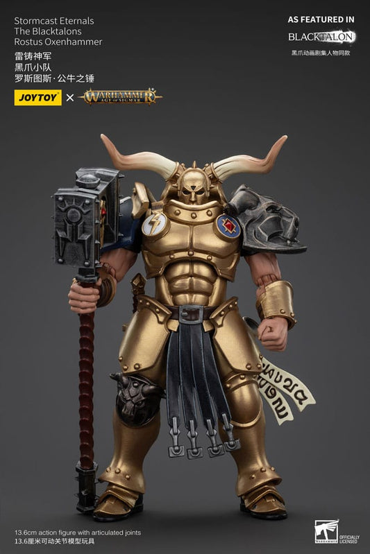 Warhammer Age of Sigmar Actionfigur Stormcast Eternals The Blacktalons Rostus Oxen hammer 20 cm Image 1