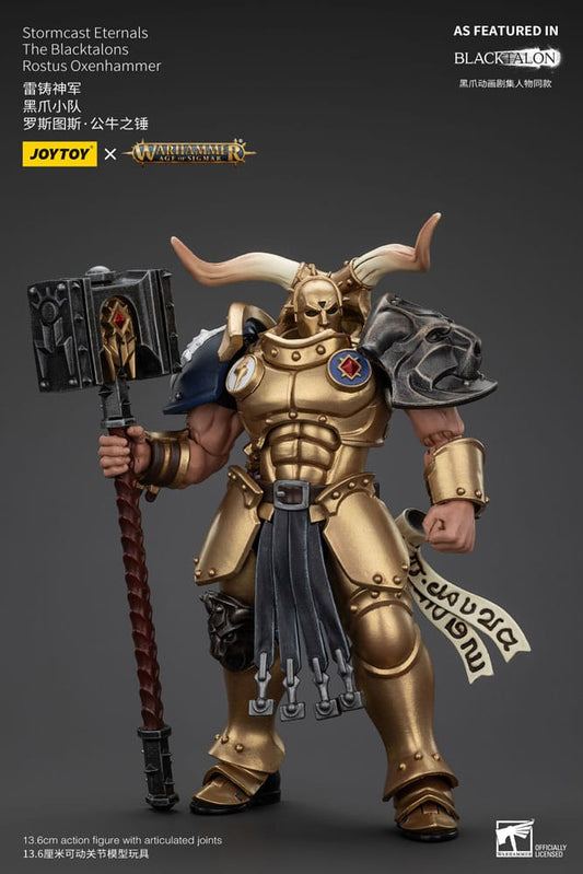 Warhammer Age of Sigmar Actionfigur Stormcast Eternals The Blacktalons Rostus Oxen hammer 20 cm Image 2