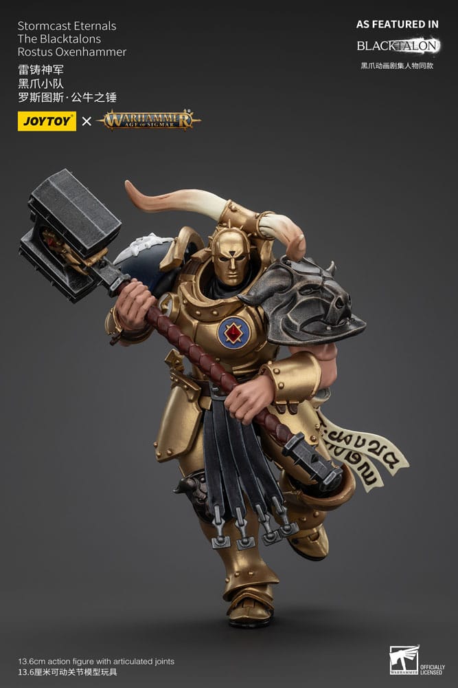 Warhammer Age of Sigmar Actionfigur Stormcast Eternals The Blacktalons Rostus Oxen hammer 20 cm Image 5
