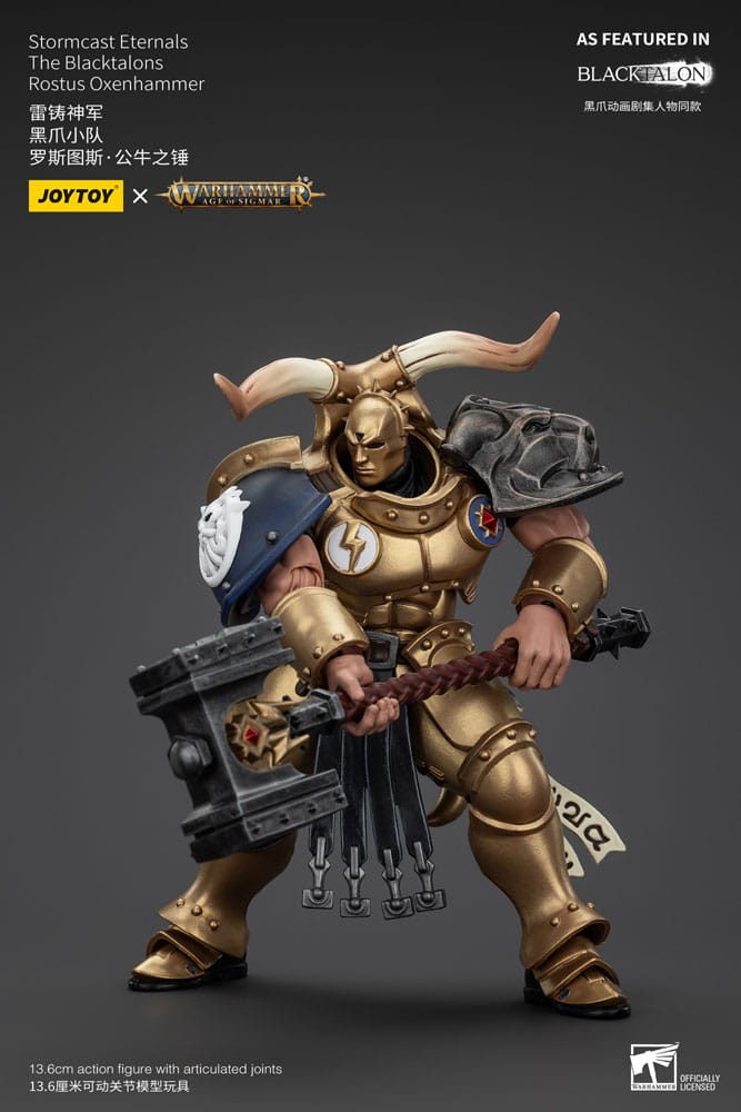 Warhammer Age of Sigmar Actionfigur Stormcast Eternals The Blacktalons Rostus Oxen hammer 20 cm Image 6