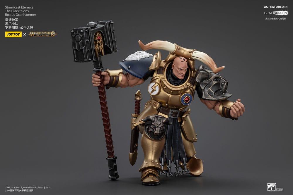 Warhammer Age of Sigmar Actionfigur Stormcast Eternals The Blacktalons Rostus Oxen hammer 20 cm Image 7