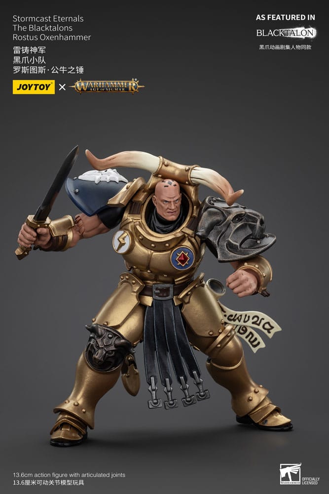 Warhammer Age of Sigmar Actionfigur Stormcast Eternals The Blacktalons Rostus Oxen hammer 20 cm Image 8
