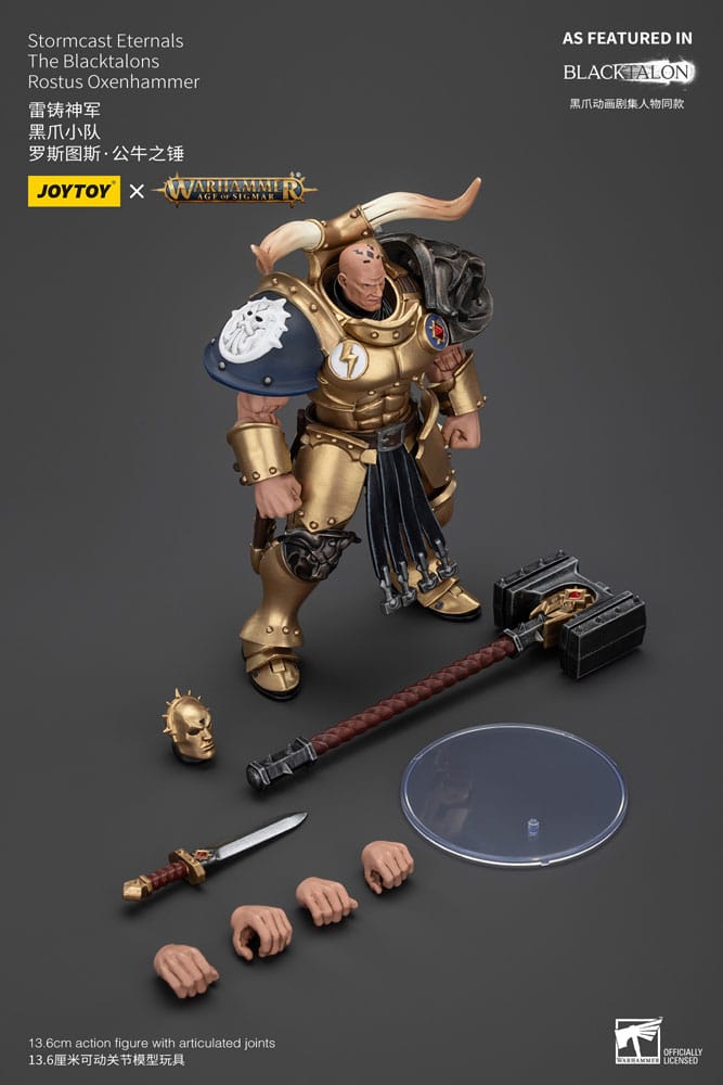 Warhammer Age of Sigmar Actionfigur Stormcast Eternals The Blacktalons Rostus Oxen hammer 20 cm Image 9