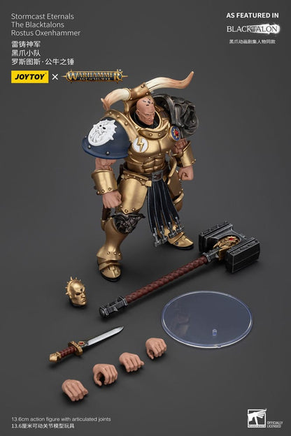 Warhammer Age of Sigmar Actionfigur Stormcast Eternals The Blacktalons Rostus Oxen hammer 20 cm Image 9