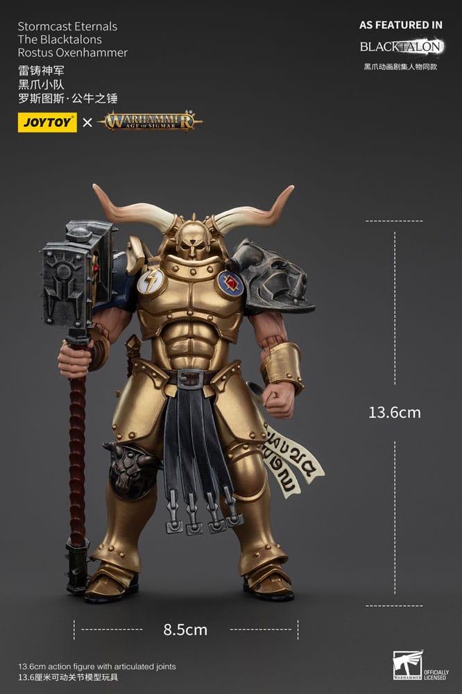 Warhammer Age of Sigmar Actionfigur Stormcast Eternals The Blacktalons Rostus Oxen hammer 20 cm Image 10