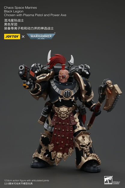 Warhammer 40k Actionfigur Chaos Space Marines Black Legion Chosen with Plasma Pistol and Power Axe 20 cm Image 4