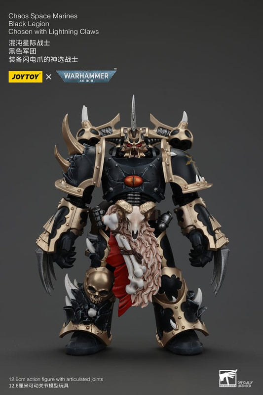 Warhammer 40k Actionfigur Chaos Space Marines Black Legion Chosen with Lightning Claws 20 cm Image 1