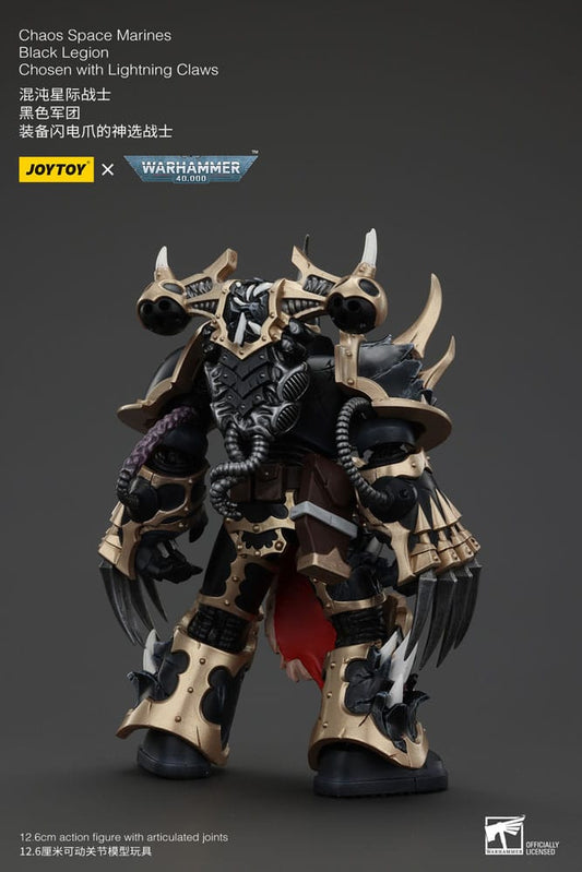 Warhammer 40k Actionfigur Chaos Space Marines Black Legion Chosen with Lightning Claws 20 cm Image 2