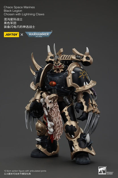 Warhammer 40k Actionfigur Chaos Space Marines Black Legion Chosen with Lightning Claws 20 cm Image 3