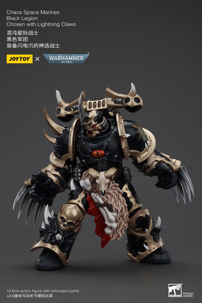 Warhammer 40k Actionfigur Chaos Space Marines Black Legion Chosen with Lightning Claws 20 cm Image 5