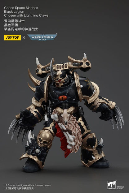 Warhammer 40k Actionfigur Chaos Space Marines Black Legion Chosen with Lightning Claws 20 cm Image 5