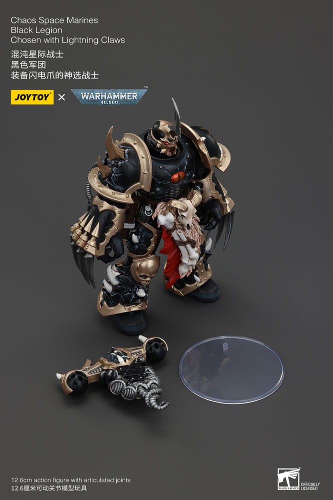 Warhammer 40k Actionfigur Chaos Space Marines Black Legion Chosen with Lightning Claws 20 cm Image 7