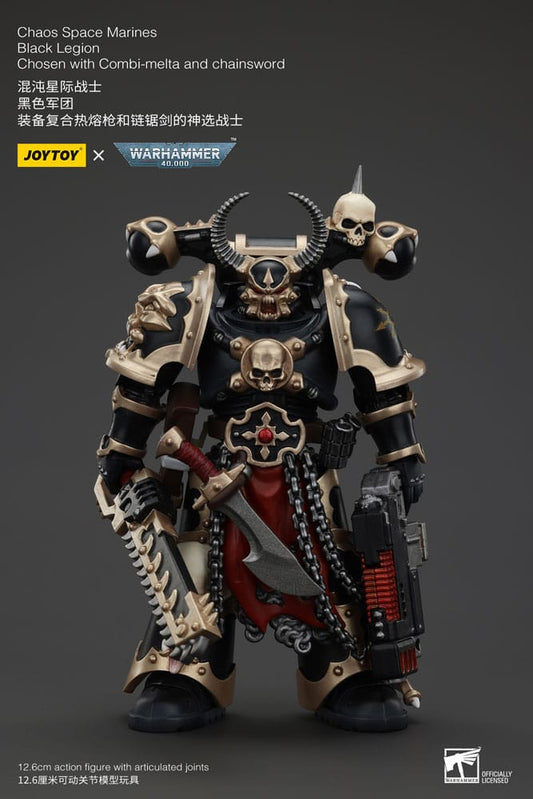 Warhammer 40k Actionfigur Chaos Space Marines Black Legion Chosen with Combi-melta and chainsword 20 cm Image 1
