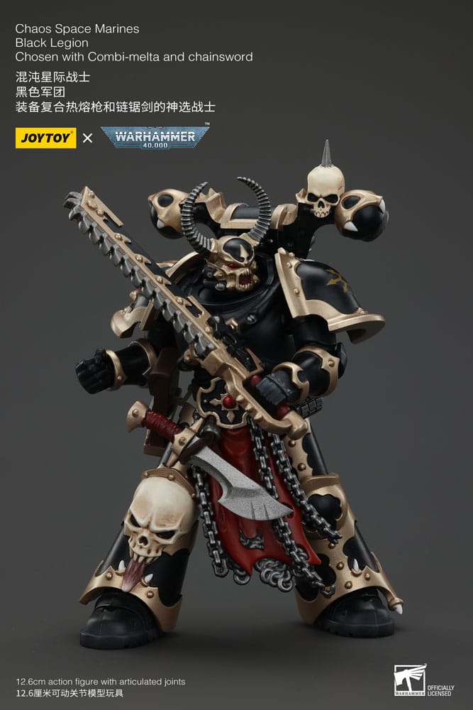 Warhammer 40k Actionfigur Chaos Space Marines Black Legion Chosen with Combi-melta and chainsword 20 cm Image 6
