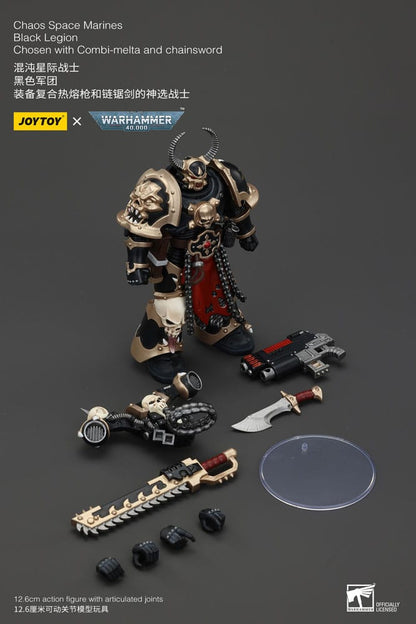 Warhammer 40k Actionfigur Chaos Space Marines Black Legion Chosen with Combi-melta and chainsword 20 cm Image 8