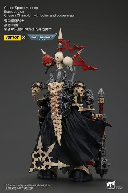 Warhammer 40k Actionfigur Chaos Space Marines Black Legion Chosen Champion with bolter and power maul 20 cm Image 2
