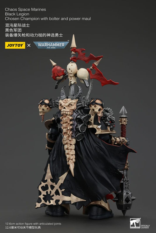 Warhammer 40k Actionfigur Chaos Space Marines Black Legion Chosen Champion with bolter and power maul 20 cm Image 2