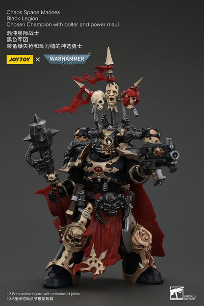 Warhammer 40k Actionfigur Chaos Space Marines Black Legion Chosen Champion with bolter and power maul 20 cm Image 4