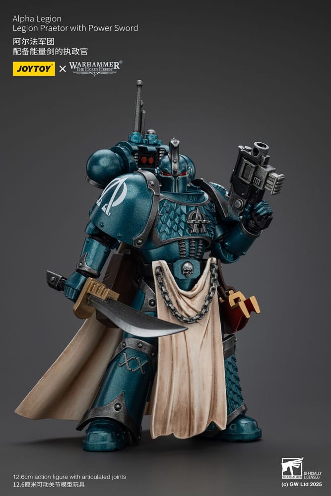 Warhammer The Horus Heresy Actionfigur Alpha Legion Praetor with Power Sword 20 cm Image 2