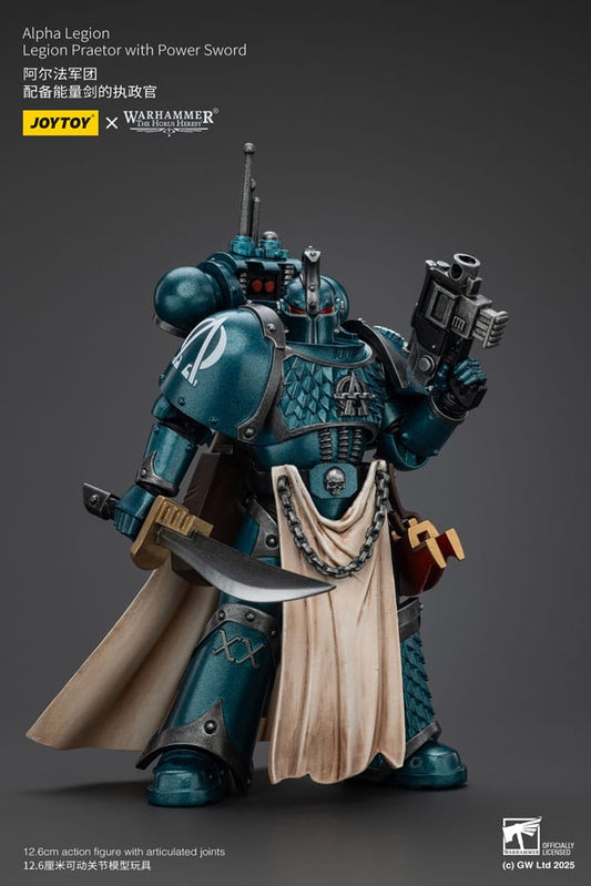Warhammer The Horus Heresy Actionfigur Alpha Legion Praetor with Power Sword 20 cm Image 2