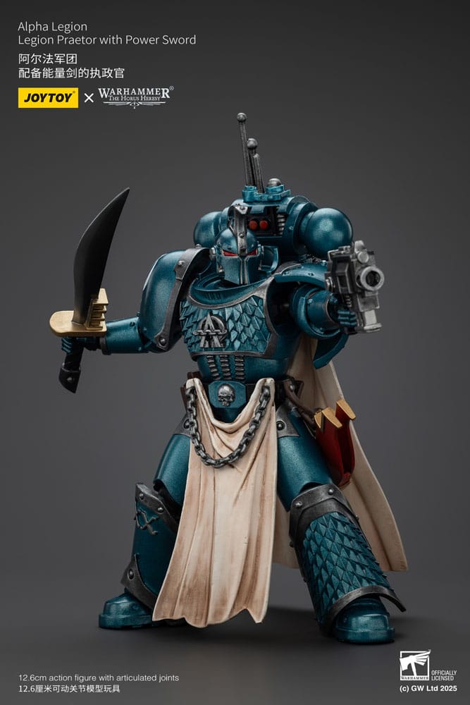 Warhammer The Horus Heresy Actionfigur Alpha Legion Praetor with Power Sword 20 cm Image 4
