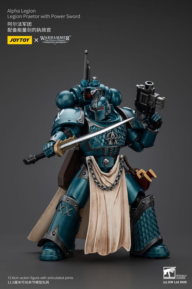 Warhammer The Horus Heresy Actionfigur Alpha Legion Praetor with Power Sword 20 cm Image 5