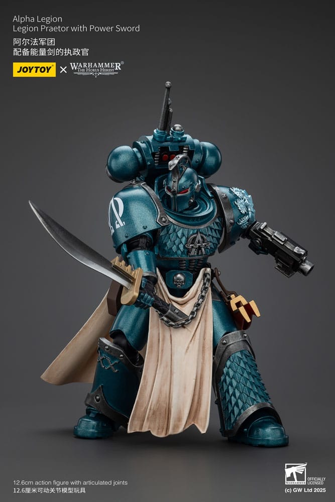 Warhammer The Horus Heresy Actionfigur Alpha Legion Praetor with Power Sword 20 cm Image 6