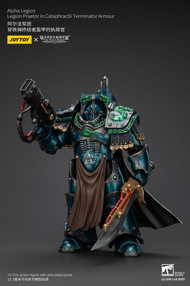 Warhammer The Horus Heresy Actionfigur Alpha Legion Legion Praetor in Cataphractii Terminator Armour 18 cm Image 4