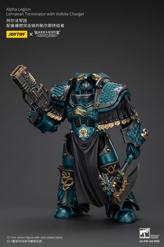 Warhammer The Horus Heresy Actionfigur Alpha Legion Lernaean Terminator with Volkite Charger 20 cm Image 4