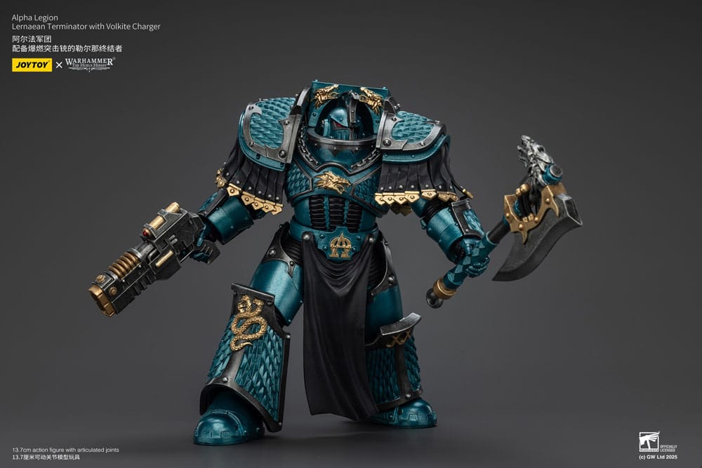 Warhammer The Horus Heresy Actionfigur Alpha Legion Lernaean Terminator with Volkite Charger 20 cm Image 9