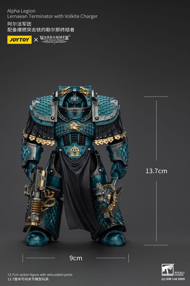 Warhammer The Horus Heresy Actionfigur Alpha Legion Lernaean Terminator with Volkite Charger 20 cm Image 10