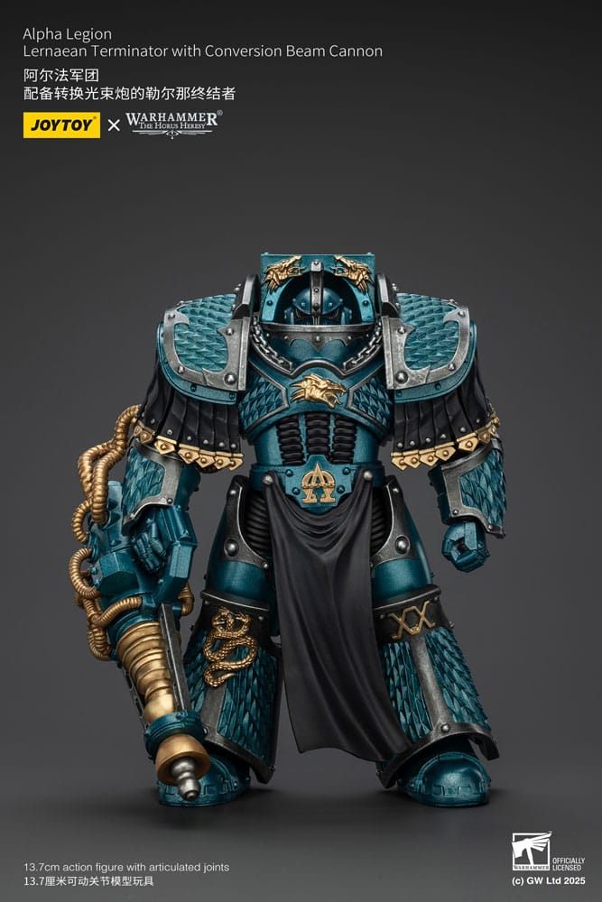 Warhammer The Horus Heresy Actionfigur Alpha Legion Lernaean Terminator with Conversion Beam Cannon 20 cm Image 1