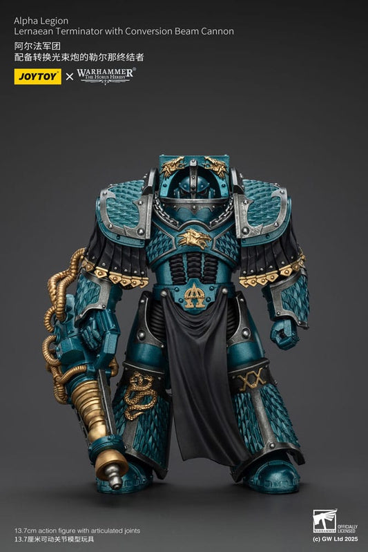 Warhammer The Horus Heresy Actionfigur Alpha Legion Lernaean Terminator with Conversion Beam Cannon 20 cm Image 1