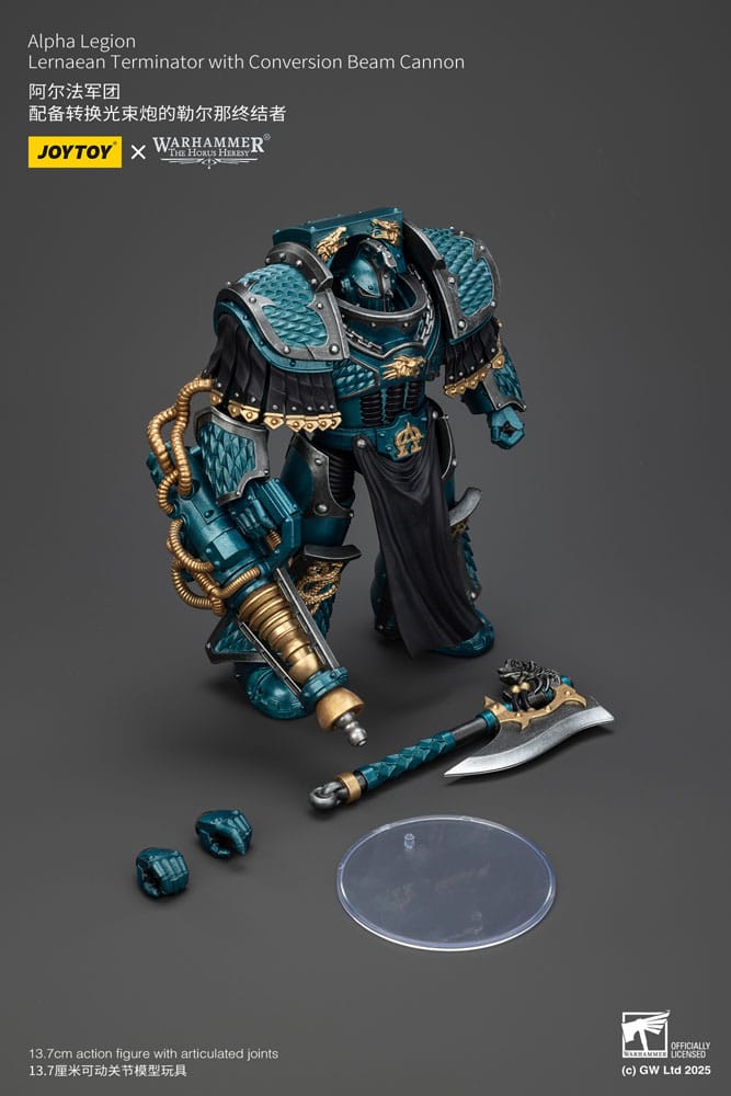 Warhammer The Horus Heresy Actionfigur Alpha Legion Lernaean Terminator with Conversion Beam Cannon 20 cm Image 2